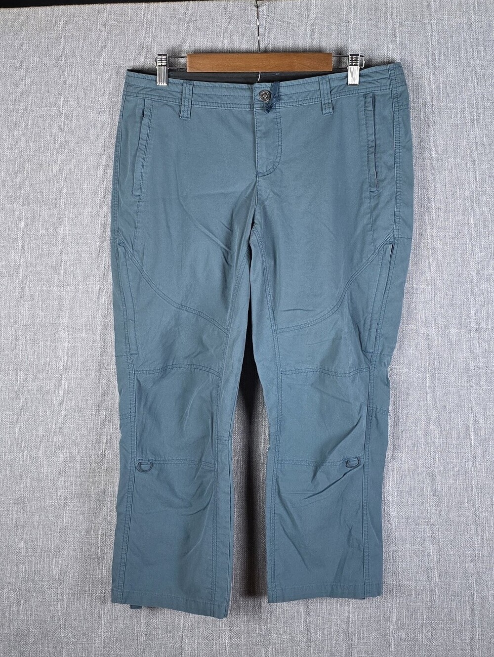 Kuhl Spire Roll Up Pants Blue Sz 12 Short Hiking/Outdoors